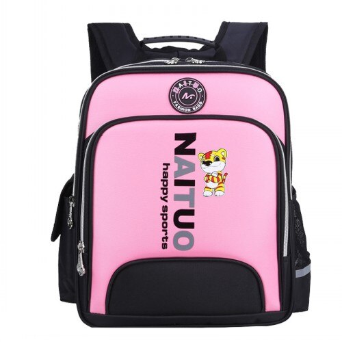 Kinderen Waterdichte School Rugzakken In Basisschool Rugzak Kind Meisjes Schooltas Voor Jongen Kids Satchel Mochila Infantil Zip: Roze