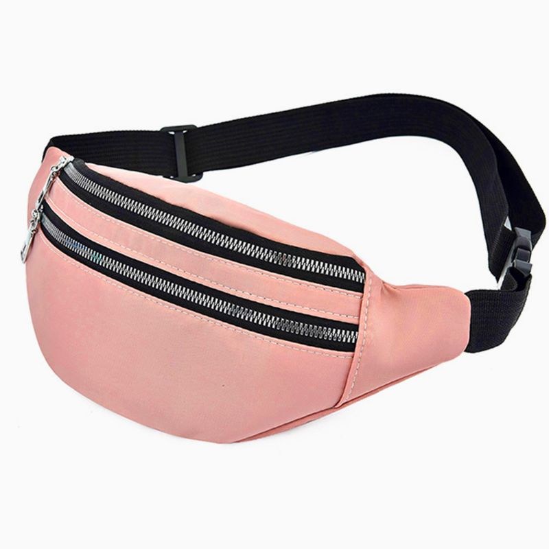 Universal Sports Travel Waist Bag Wear-resistant Nylon Waist Pack Phone Pouch