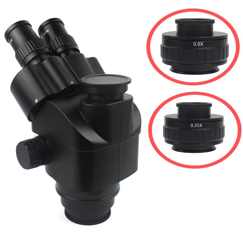 C-mount Lens 0.35X 0.5X CTV For Trinocular Stereo Microscope 25mm Camera Interface Microscope Camera Adapters