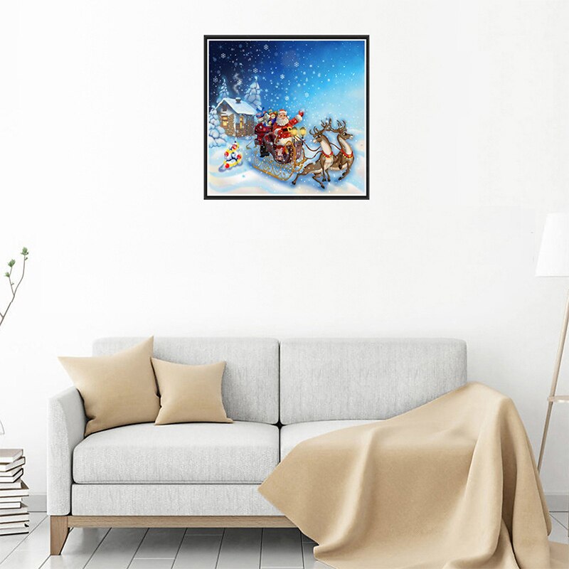 5D Diy Diamond Painting Christmas Santa Claus Cross Stitch Mosaic Diamond Embroidery Rhinesto
