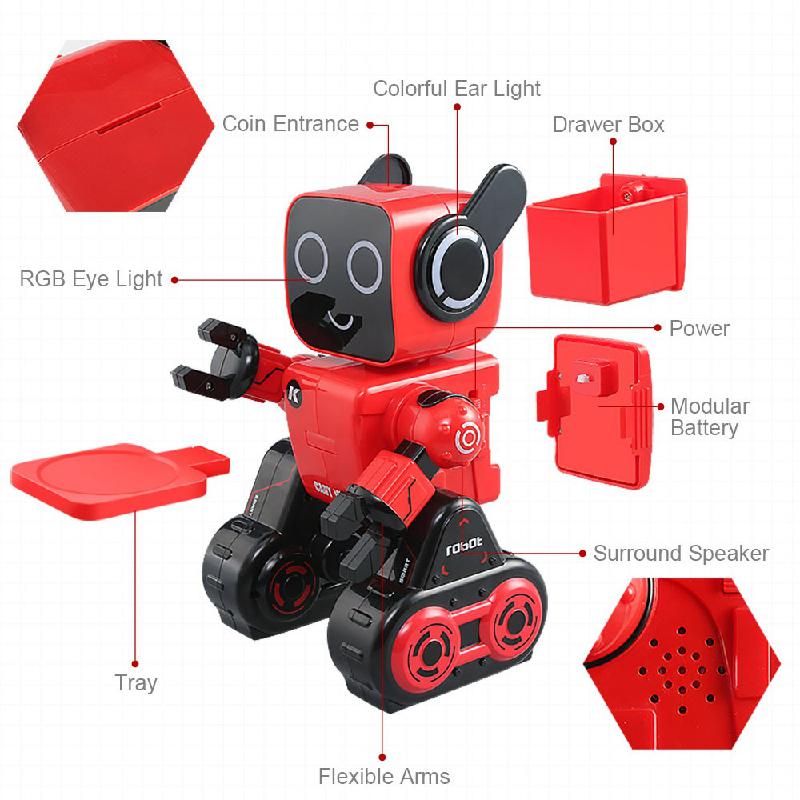 2.4G Rc Robot Speelgoed Geluid Verlichting Interactie Gesture Control Intelligentie Afstandsbediening Robot Educatief Speelgoed Cadeau Voor Kinderen