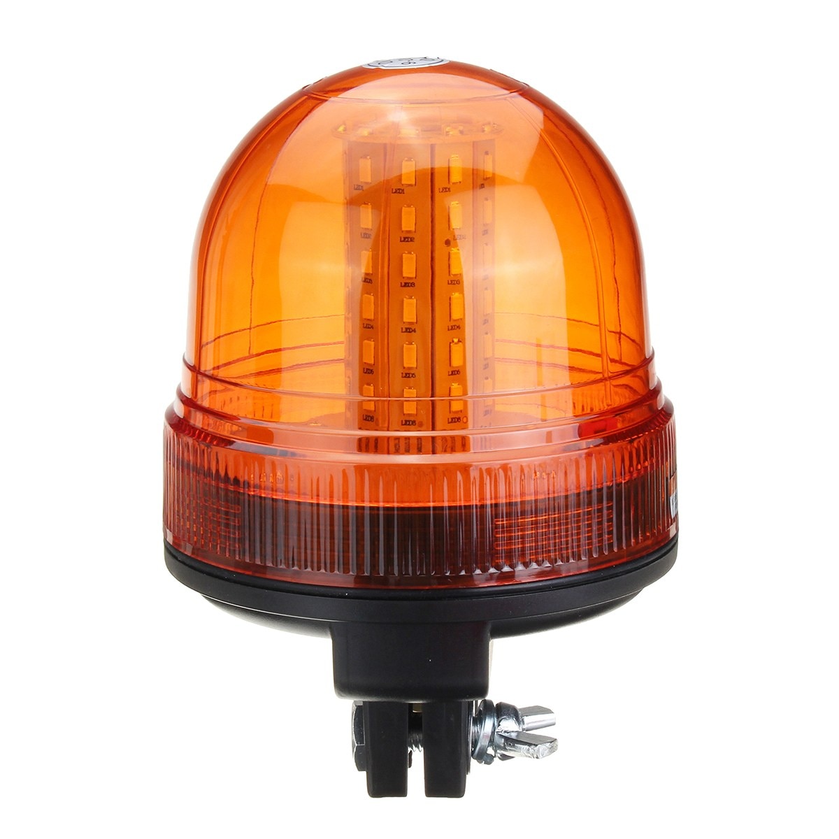 60 LED Rotating Flashing Amber Beacon Flexible Tractor Warning Light Traffic Light Roadway Safety