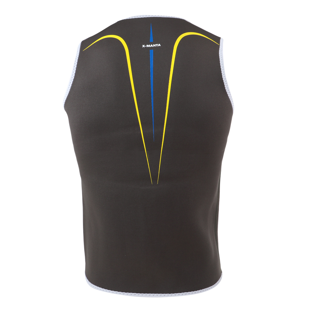 Chaleco de neopreno para hombre, traje con cremallera frontal de 3mm, para buceo, surf, Kayak