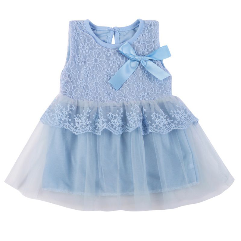 Baby Girl Lace Dress Kids Bow Cotton Ball Gown Princess Dressess for Girls Summer Children Birthday Party Clothing: L / 24M