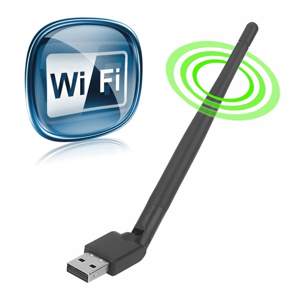 Rt5370 USB 2.0 150Mbps WiFi Antenne MTK7601 Draadloze Netwerkkaart 802.11b/g/n LAN Adapter met draaibare antenne