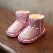 Bling Winter Schoenen voor Meisjes Pluche Peuter Jongen Laarzen Kinderen Warm Houden Baby Snowboots Kinderen Schoenen