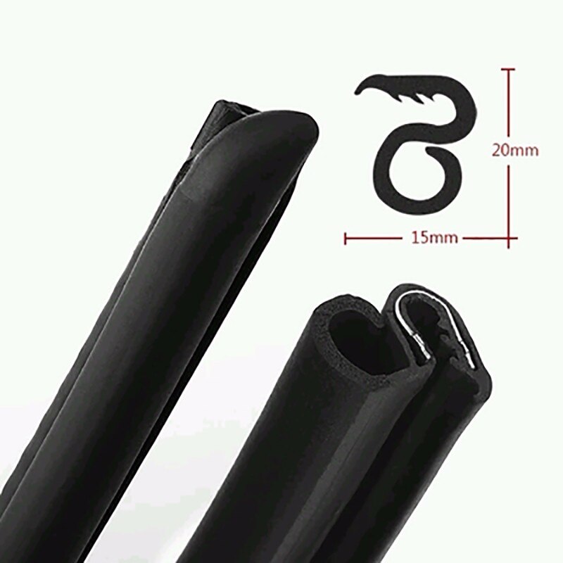 2 x 80cm b søyle type bil gummitetning stripe vindtett støvtett støvtett epdm tetningsstrimler bil styling for auto bildørkant
