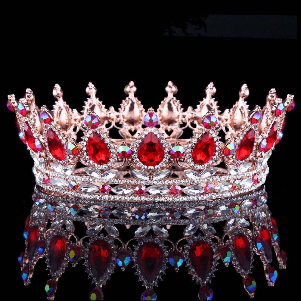 conceptions européennes roi royal reine couronne strass diadème tête bijoux quinceanera couronne mariage mariée diadèmes couronnes reconstitution historique