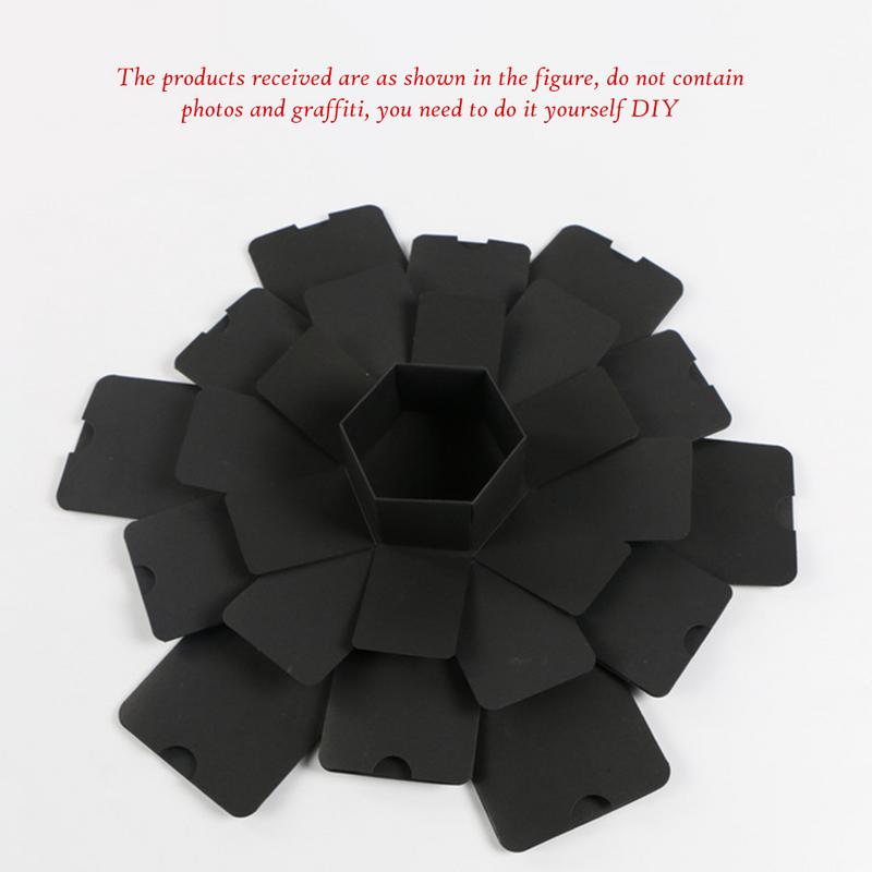 5 Layers 6 Sides Explosion Box Valentine's Day For Girl Box Innovative Box Birthday Photo Album DIy