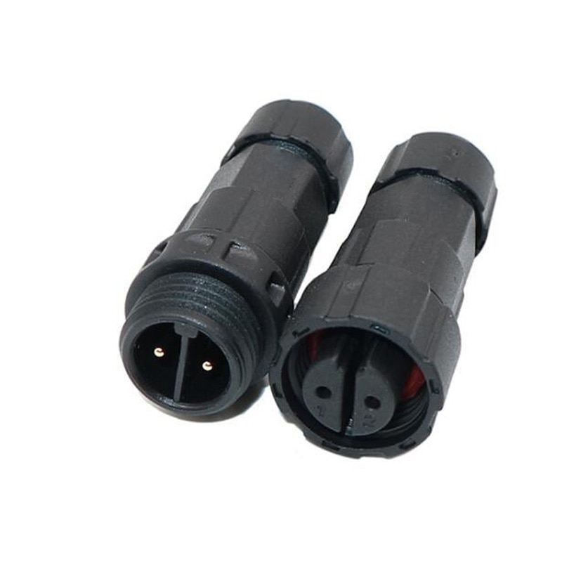Enchufes macho y hembra M16, Conector de Cable eléctrico impermeable montado, conectores de enchufe de 2 pines, 3 pines, 4 pines, IP68