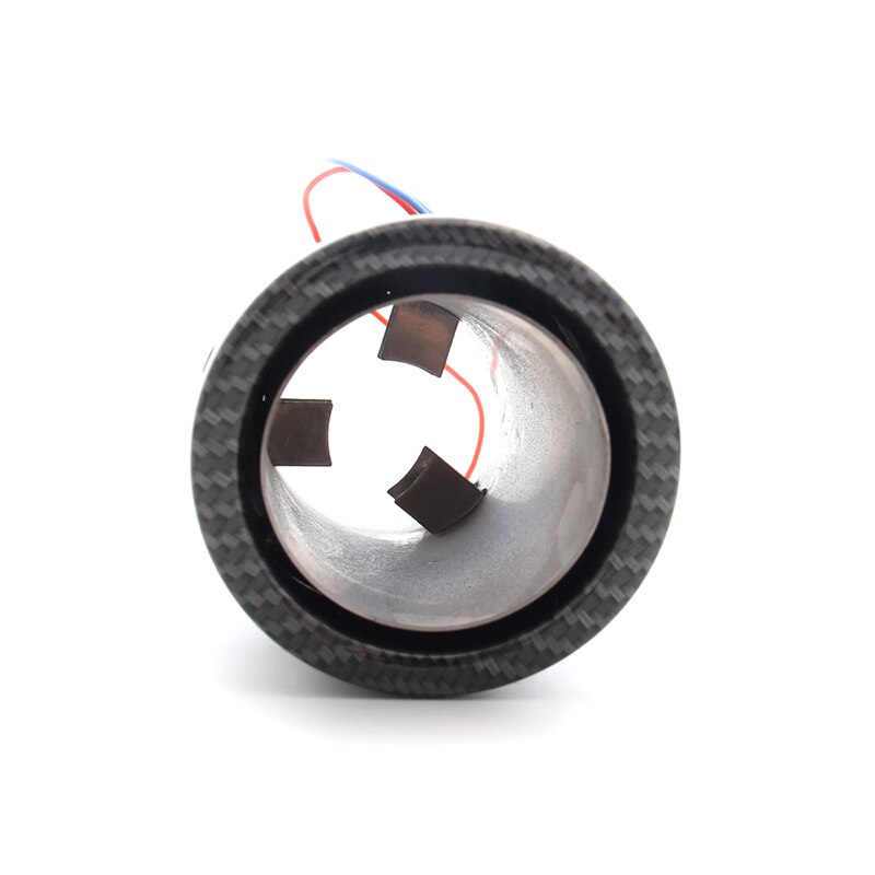 Tubo de escape de coche LED, punta de fibra luminosa, tubo de entrada de garganta, punta de manguera, Silenciadores de carbono, Turbo silbato, sonido de reacondicionamiento, cola Turbo
