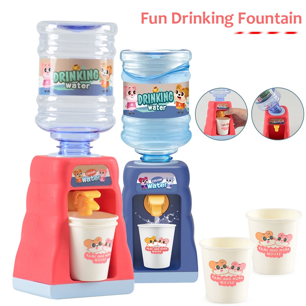 Household Drinking Fountain Toy Children Early Learning Water Dispenser Pretend Play Toys Supplies for Xmas Decor