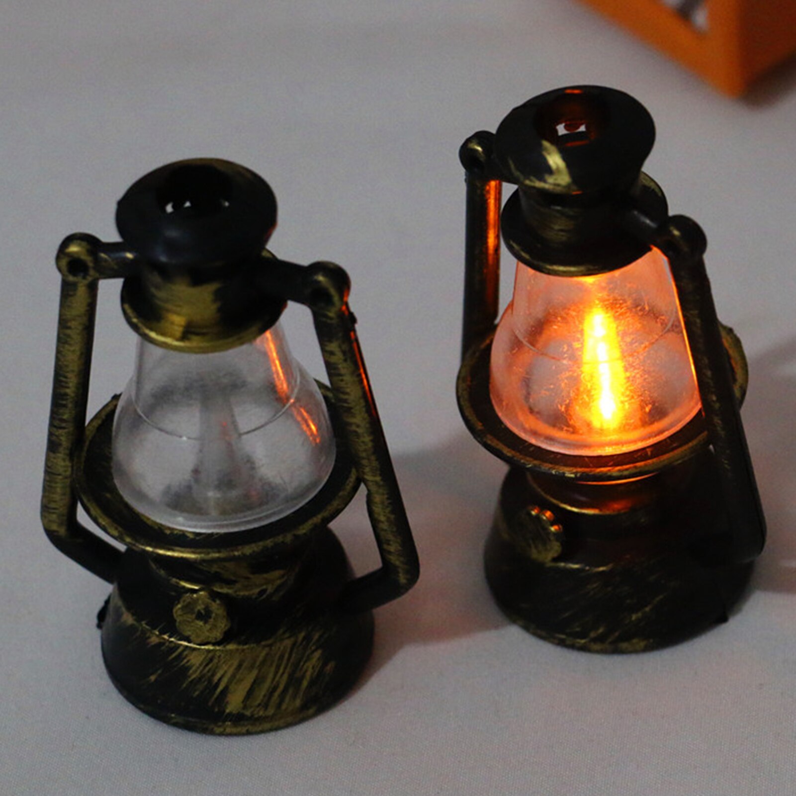 Dukkehus miniature retro lanterne parafin lampe spille scene ornamenter dekoration