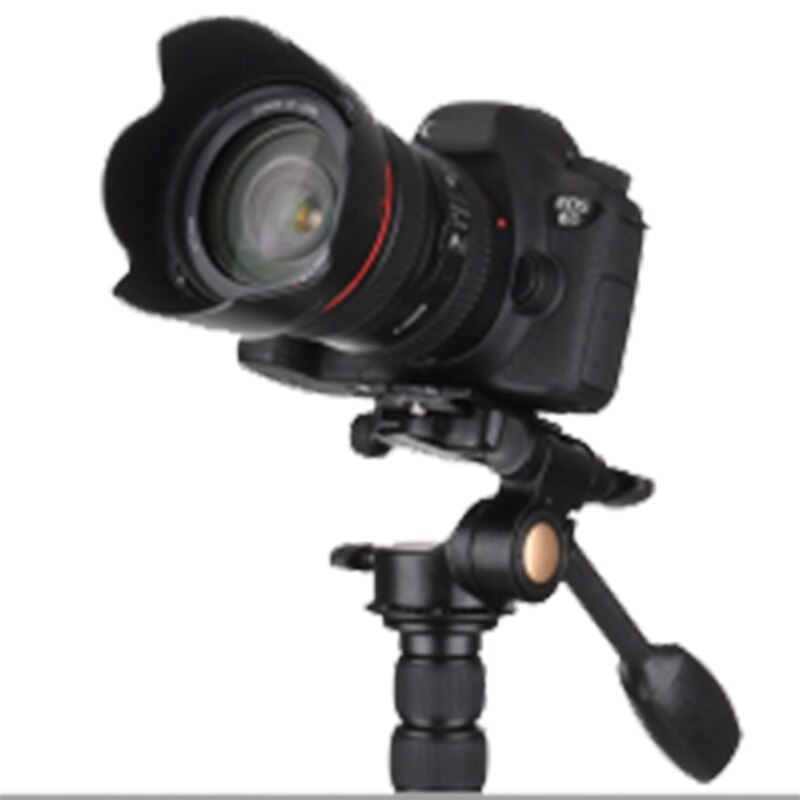 Qingzhuangshidai  q08 3-- weg vloeistofkop tuimelaar video statief kogelkopplaat voor dslr camera statief monopod