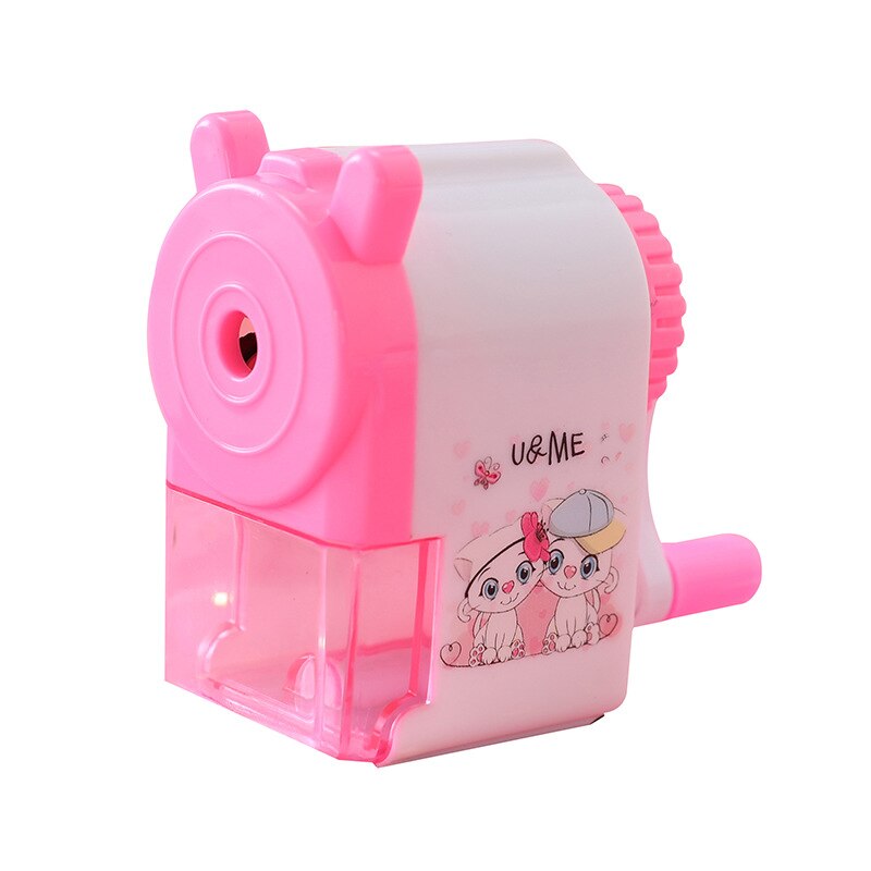 Sacapuntas de mano Kawaii, papelería para material escolar