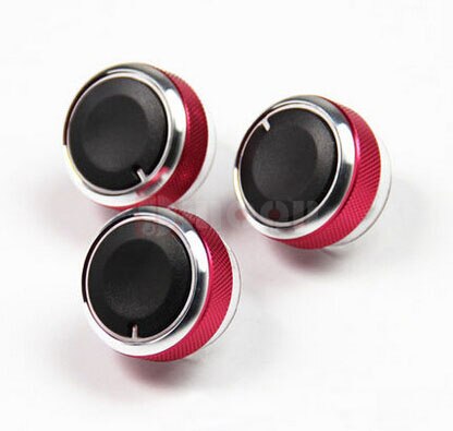 Air Conditioning Heat Control Switch knob AC Knob Case For Ford Focus 2 MK2 3 MK3 Sedan Hatchback For Mondeo auto accessories: Red