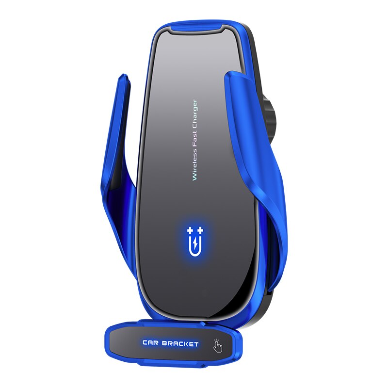 Tongdaytech 15W Magnetic Car Wireless Charger Automatic Fast Charger In Car Holder For Iphone XS 13 12 11 Pro Max Samsung Xiaomi: Add Sucker / Blue