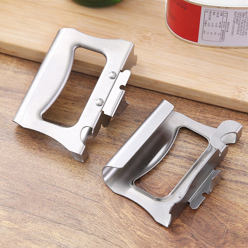 Multifunctional Can Opener Beer Bottle Opener Side Cut Stainless Steel Canned Knife Safety Manual Open Cans Kitchen Accessories