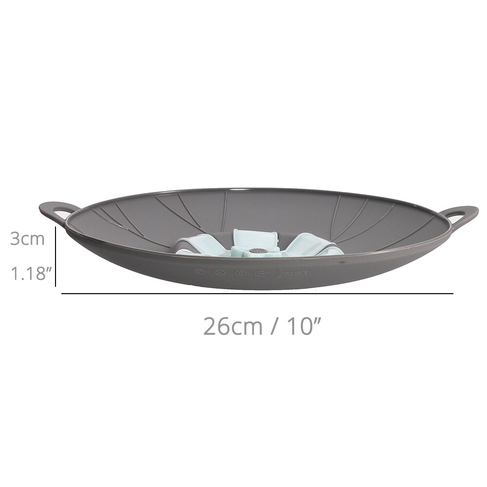 Spill Stopper Deksel Deksel, siliconen Overkoken Safeguard Anti Spill Deksel Cover Pot Pan Deksel Multifunctionele Koken Keuken Tool 10in