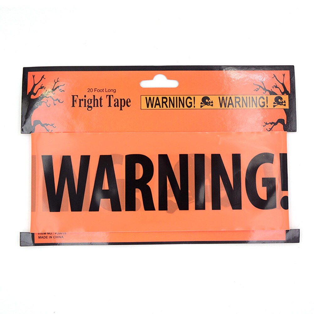 6 Meter Halloween Decoration Warning Tape Sign Halloween Props Window Props Danger Warning Line Indoor Outdoor Halloween Decora