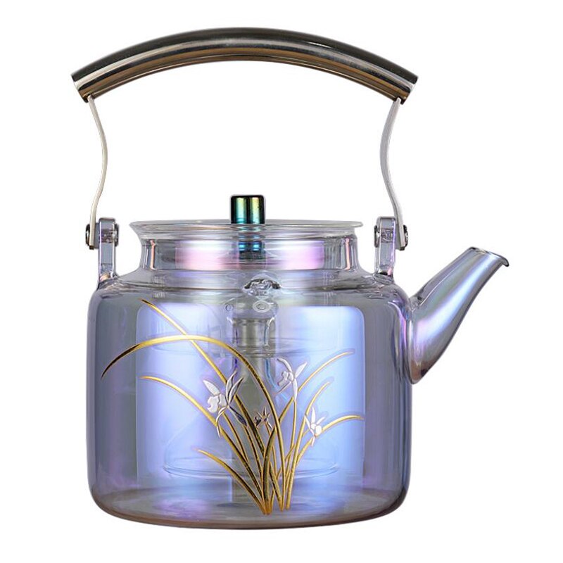 Theebloemen cadeauset | Glazen Theepot | Van Bruggen Thee