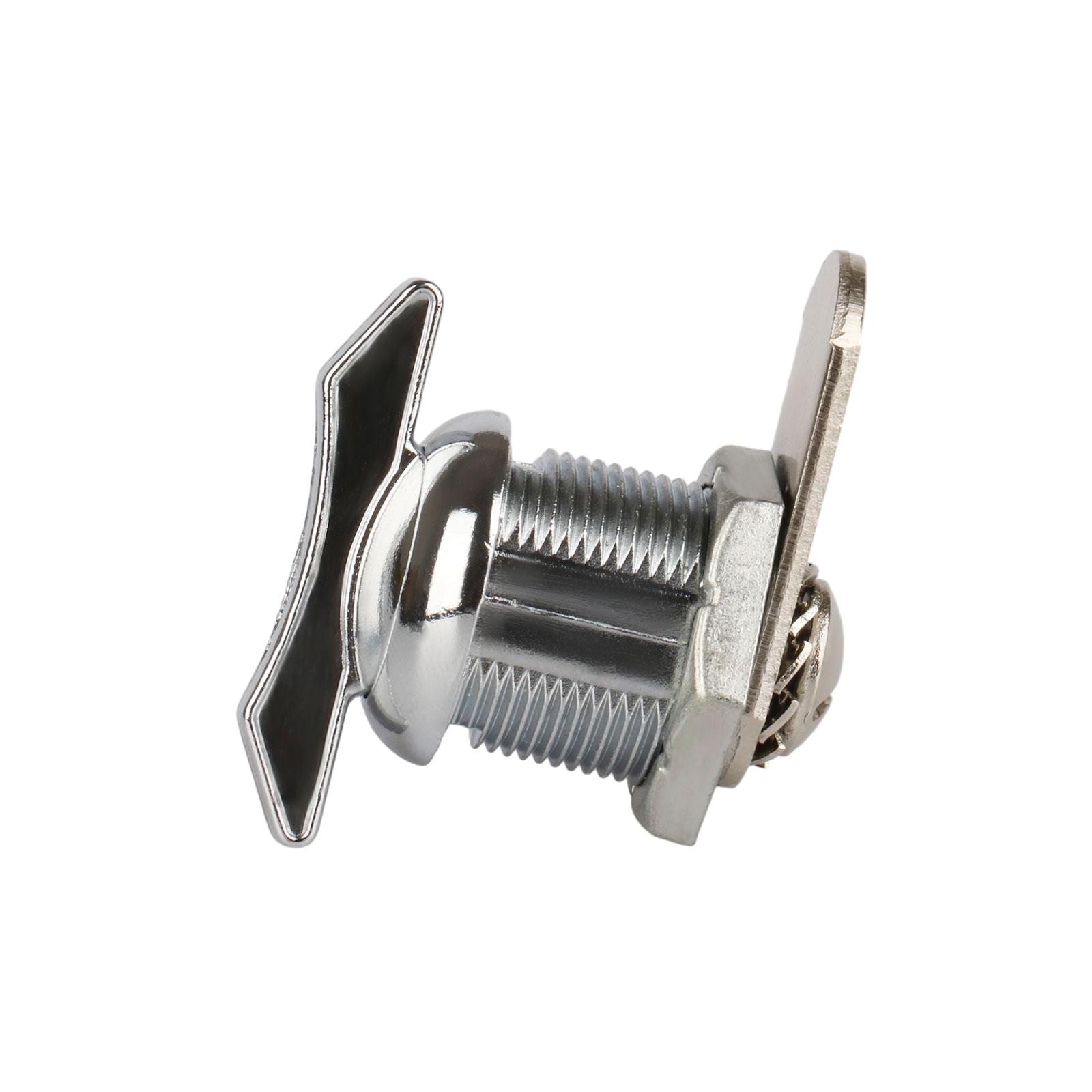 Cam Lock Without Key for Boat Cabinet Bus Cabinet Thumb Operated Offset Cam Lock for RV Compartment Camper Storage Door 1PC