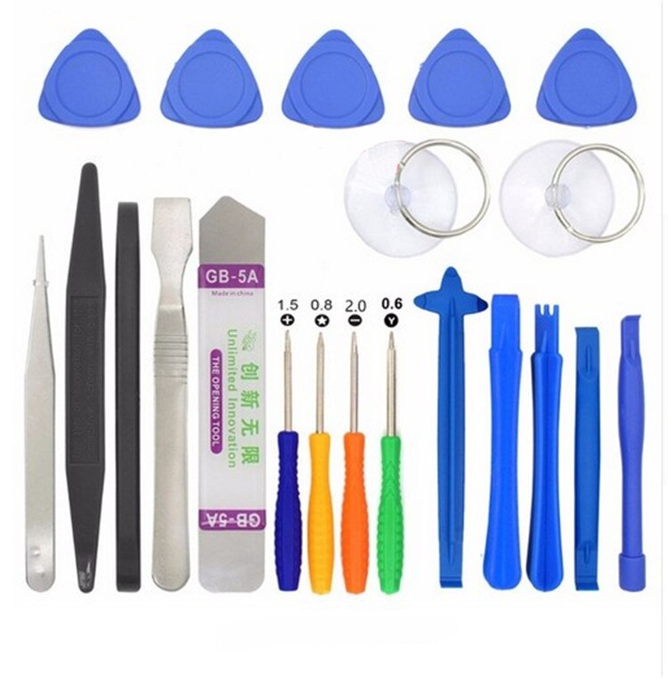 21 in1 Mobiele Telefoon Reparatie Tools Set 21 pack demonteren Mini Schroevendraaier Bits Hand tool Kit voor iphone X 8 plus voor Samsung S9 +