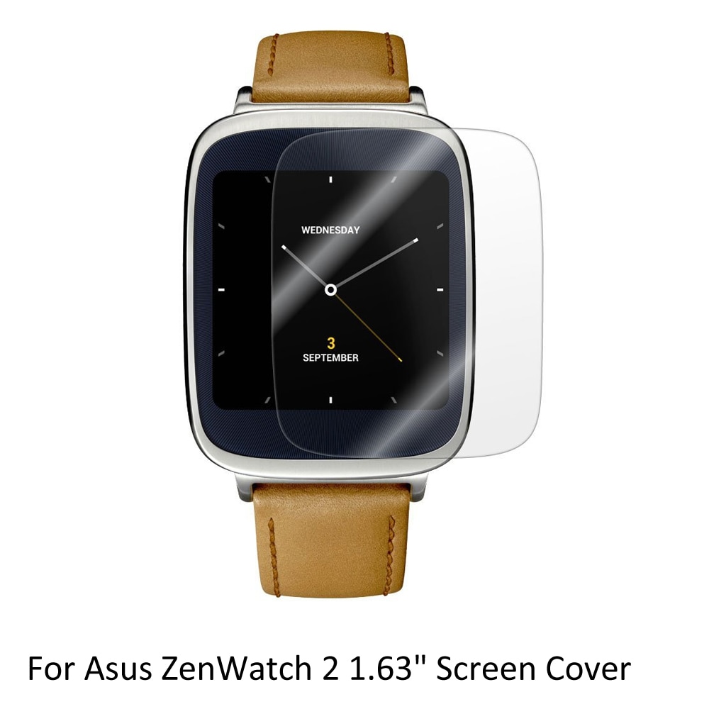 3 * Clear LCD HUISDIER Film Anti-kras Screen Protector Cover asus ZenWatch 2 1.63"