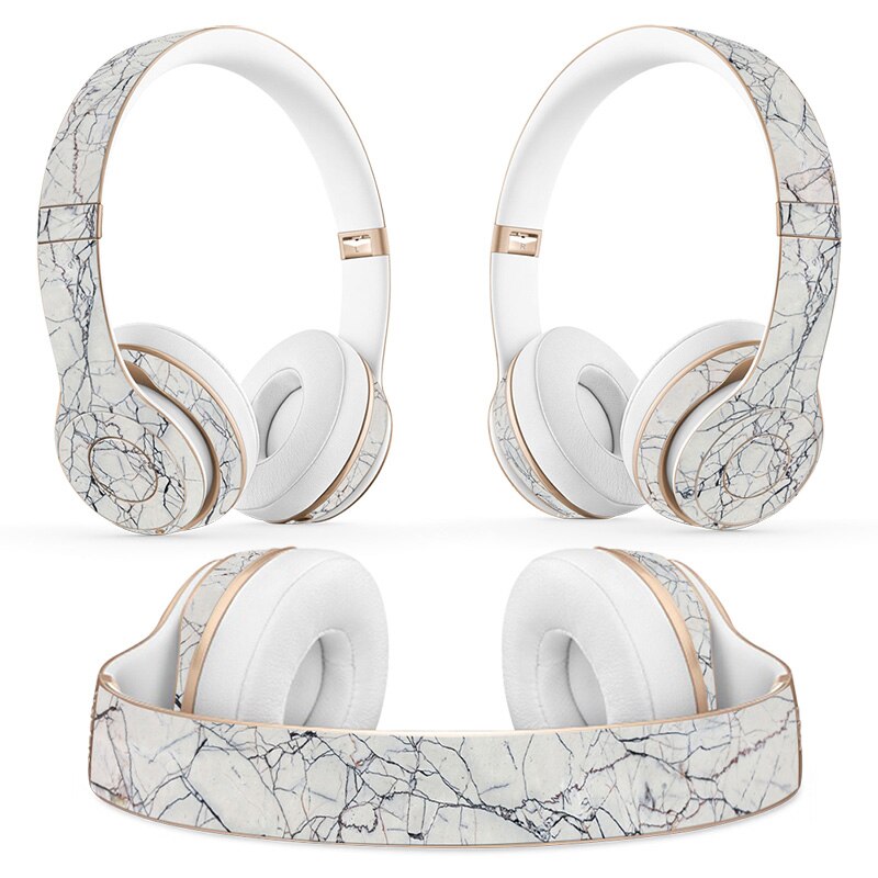 Marbling Headphone Sticker for Beats Solo 2 solo 3 Wireless Headphone skin sticker for solo2 solo3 vinyl sticker: TN-Solo2-0135