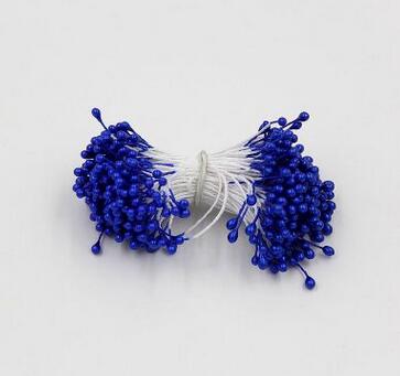 100 Stks/partij Kunstbloemen Meeldraden Parel Bloem Meeldraden Bloemen Meeldraden Voor Cake Mini Rose Bruiloft Decoratie Kunstbloemen: Dark Blue