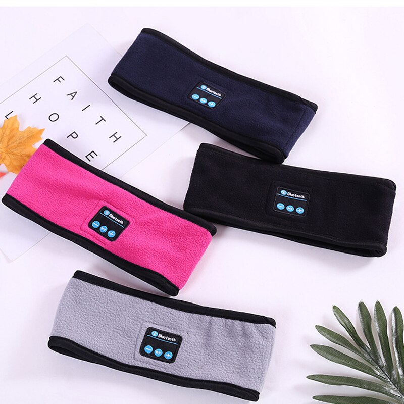 Bluetooth muziek hoofdband gebreide slaap hoofddeksels hoofdtelefoon luidspreker headset afneembare sportheadset hoofdband