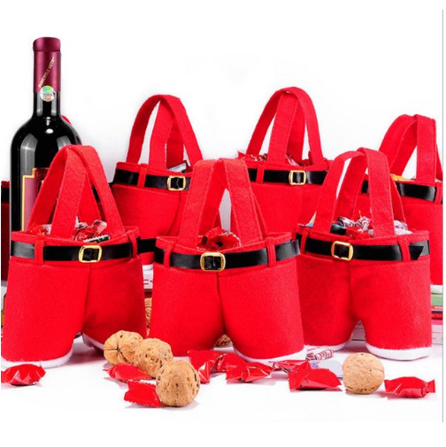 WEIHNACHTEN Festliche Weihnachten Santa Claus Hosen Tasche Elf Stiefel Süssigkeit Tasche HinzufüGen Festliche Atmosphäbetreffend NEUE