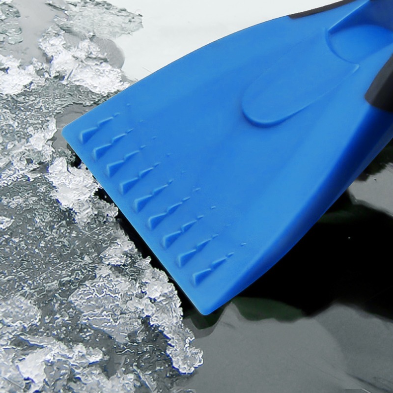Rascadores de hielo para coche, pala de nieve de silicona para coche, mango suave, eliminación de raspador de hielo, herramientas de limpieza de nieve para invierno, accesorios para automóviles