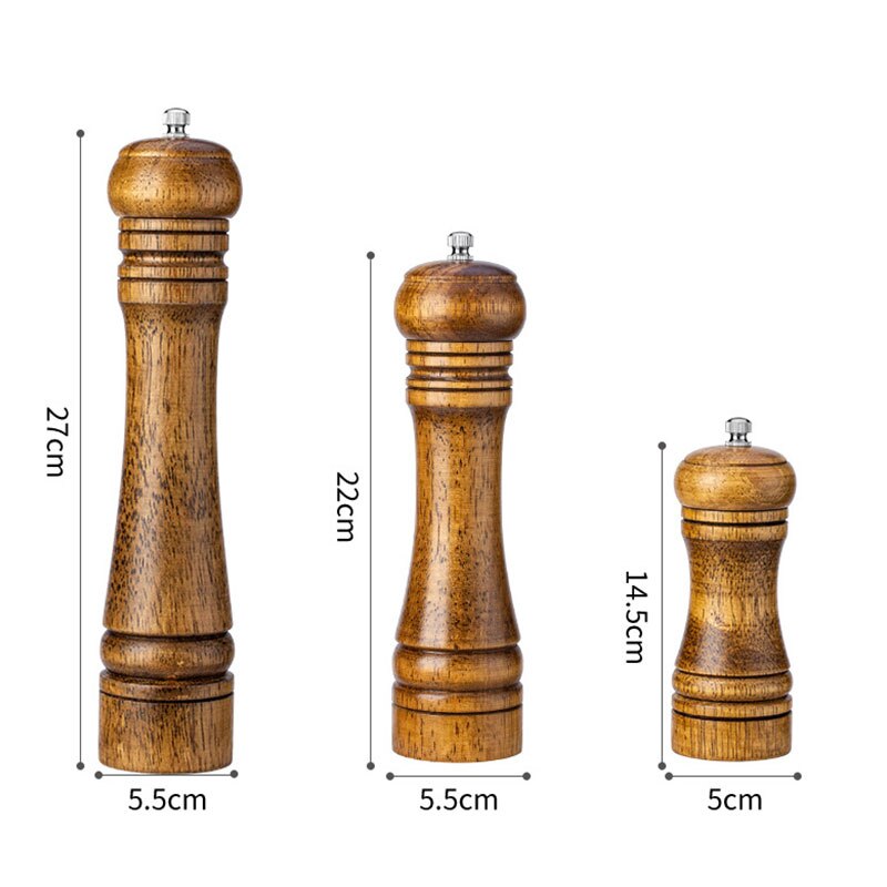 Salz und Pfeffer Mühlen, solide Holz Pfeffermühle mit Stark Einstellbare Keramik Schleifer 5 &quot;8&quot; 10 &quot;-Küche Werkzeuge durch Leeseph