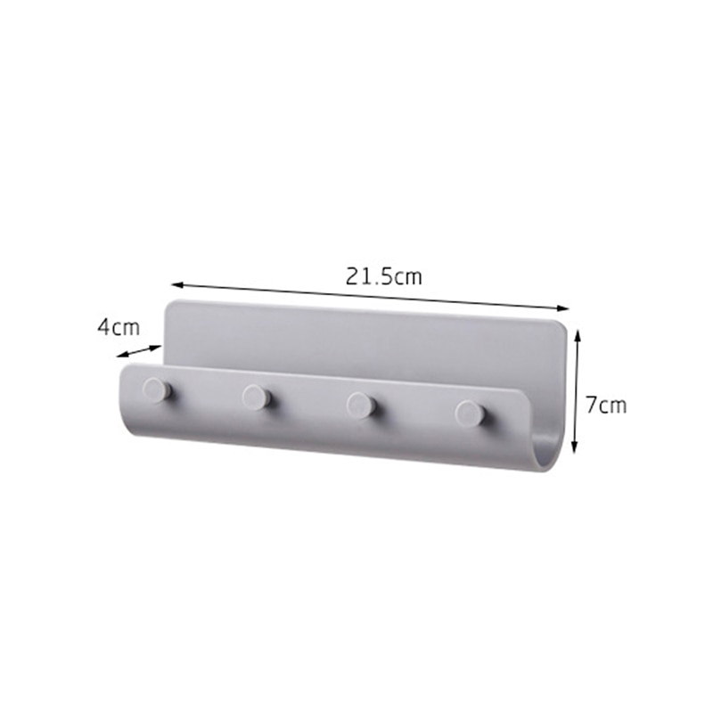 Resin Hooks Key Holder Modern Style U shape Grey White Beige Paper Letter Key Holder Rack Home Wall Decoration Storage Key Hooks