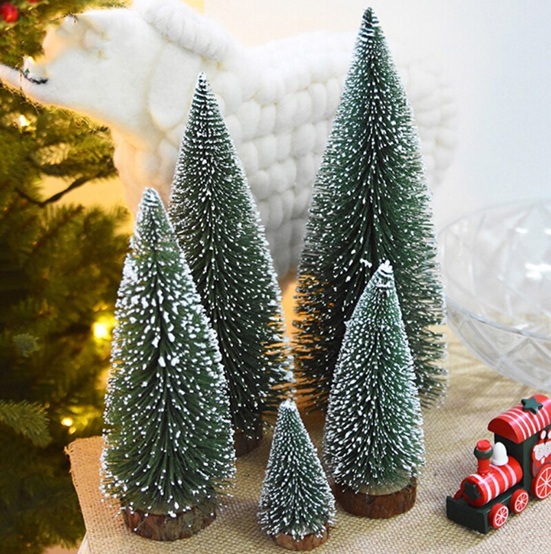 Hermosa mesa árbol de Navidad decoración Festival miniatura Navidad Pino árbol pequeño árbol de Navidad
