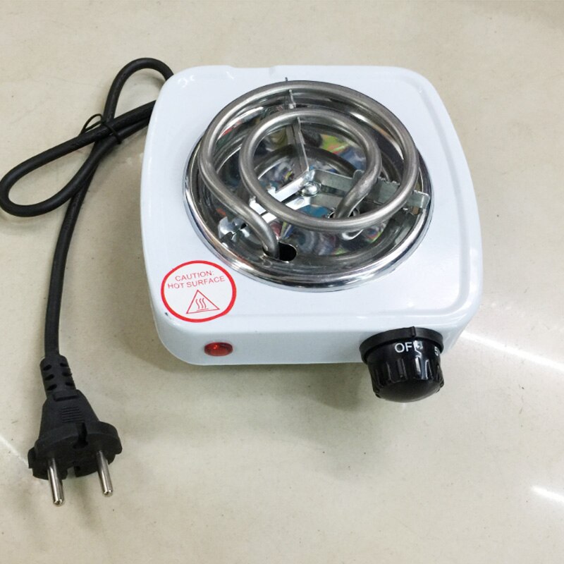 Quemador de hierro eléctrico con enchufe europeo, estufa de 220V y 500W, placa para cocina del hogar, calentador de café, electrodomésticos de cocina