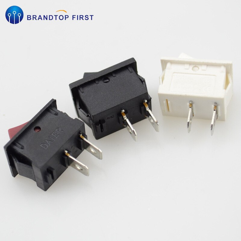 21*15mm rocker switch waterproof cover boat rocker switch 2Pin red black white