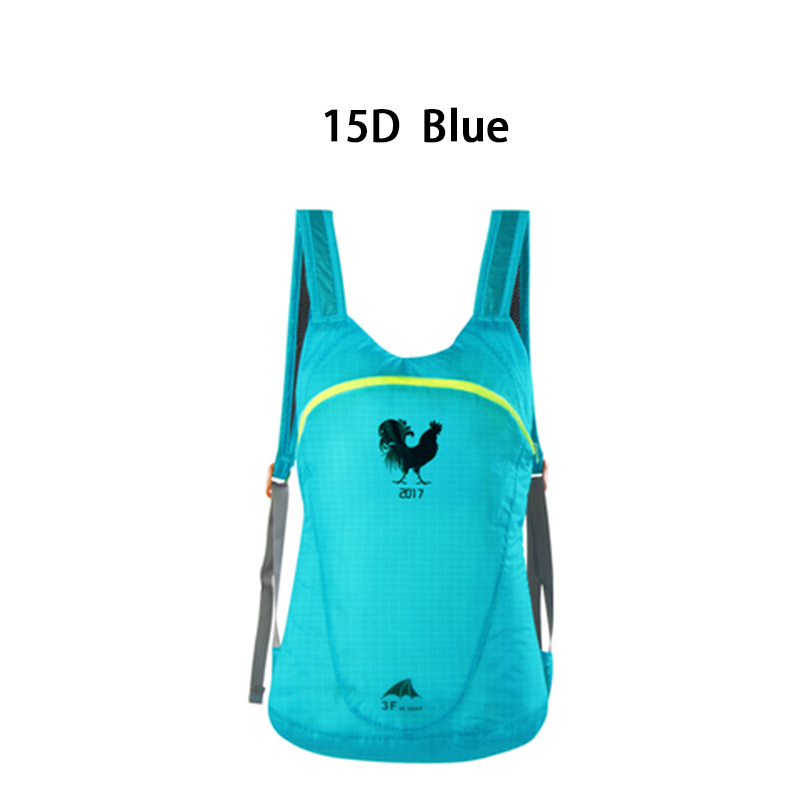 3F UL GEAR Dandelion Ultralight Waterproof Backpack Folding Bag Can Hold Water: 15D Blue
