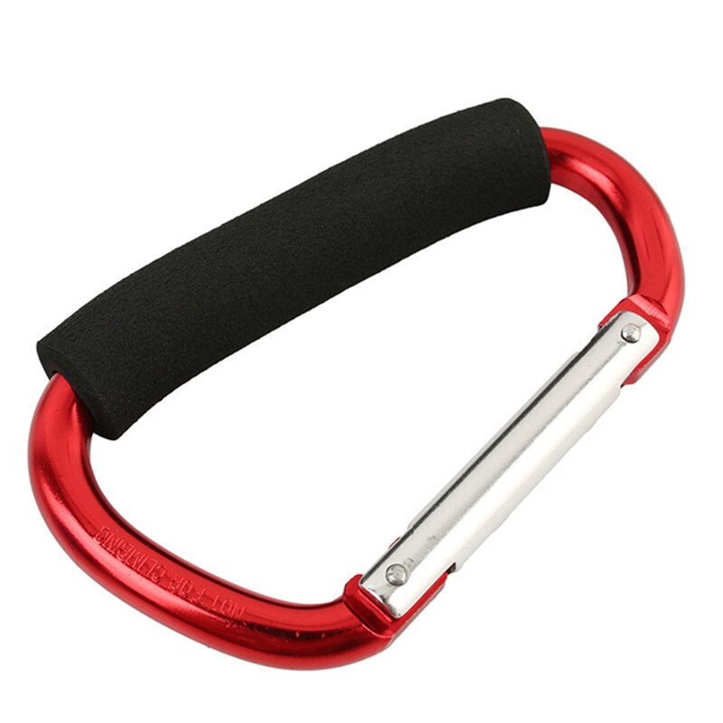 140*12mm spons kinderwagen haak aluminiumlegering kinderwagen boodschappenhaak accessoires kinderwagenhaken voor baby auto kinderwagen buggy: Rood