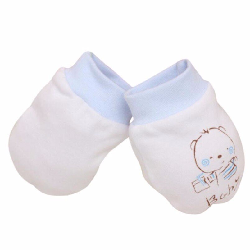 Winter Baby Handschoenen 1 Paar Leuke Cartoon Baby Baby Jongens Meisjes Anti Scratch Wanten Zachte Pasgeboren Handschoenen