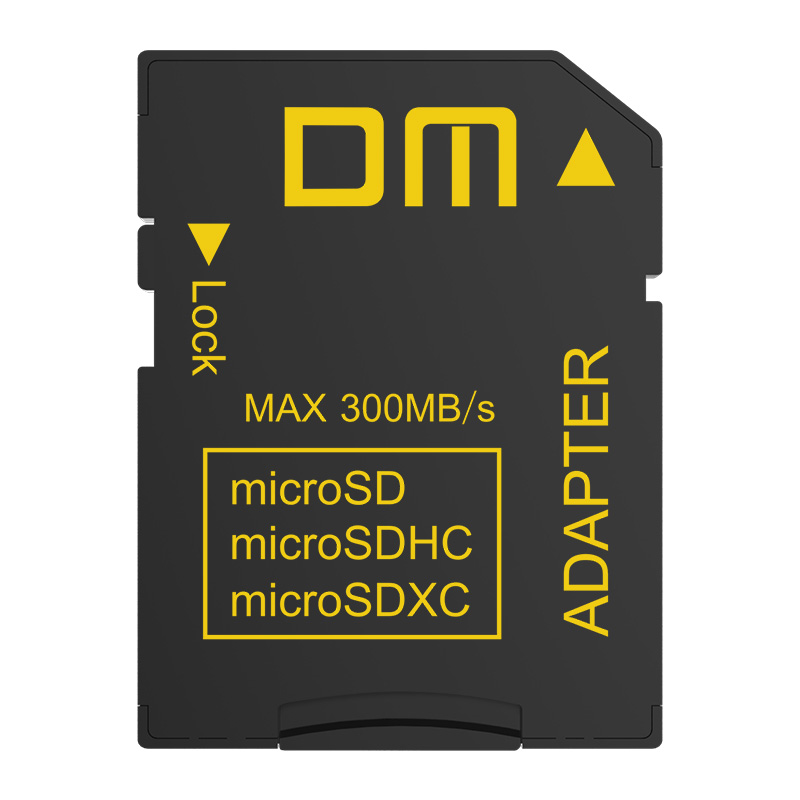 DM SD Adapter SD4.0 UHS-IIcomptabile with microSD microSDHC microSDXC transfer speed can up to 300MB/s