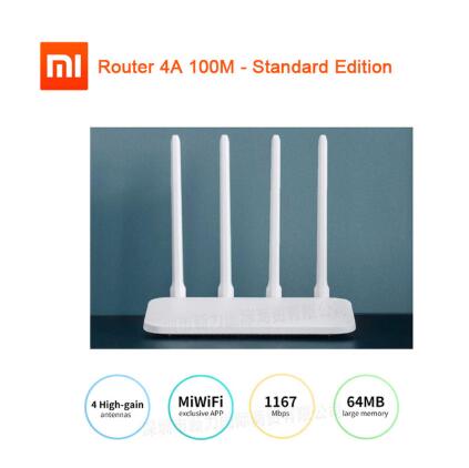 Xiao mi mi WIFI Router 4A WiFi Repeater 1167Mbps Dual Band Dual Core 2,4G 5Ghz 802.11ac Vier antennen APP Control Wireless Router: Add AU Plug / 4A 100M Standard