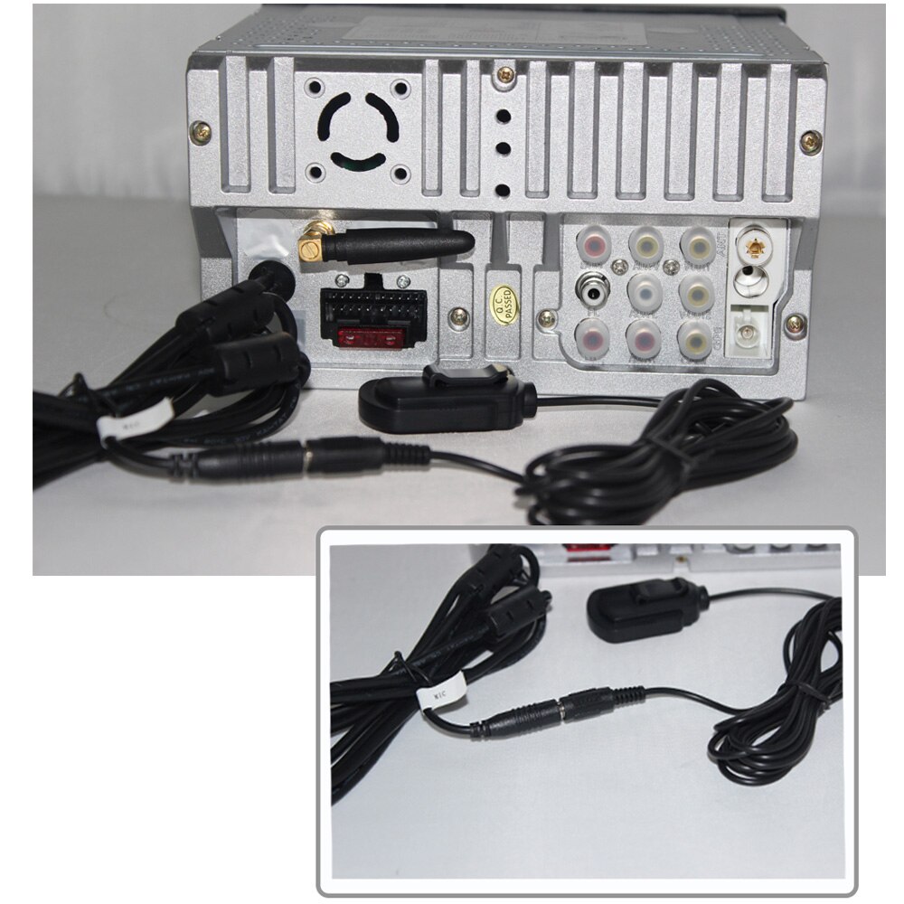 UJQW External Microphone MIC Speaker For Android Car Radio Stereo Player For Nissan/Toyota/BMW Etc Bluetooth Handsfree Calling