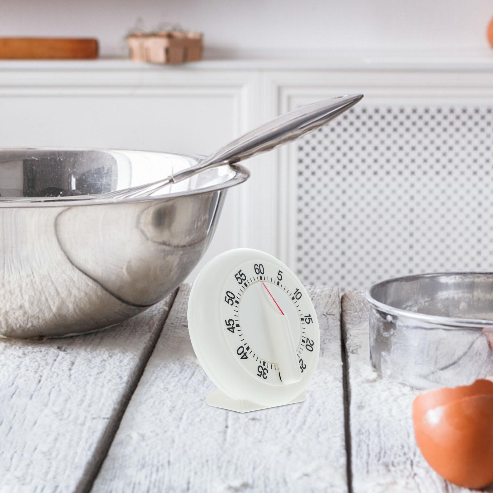Mechanische kookwekker Handmatige eierwekkers voor koken Plastic aftelklokken Wit Geweldig cadeau Inwijdingsfeest Valentijn
