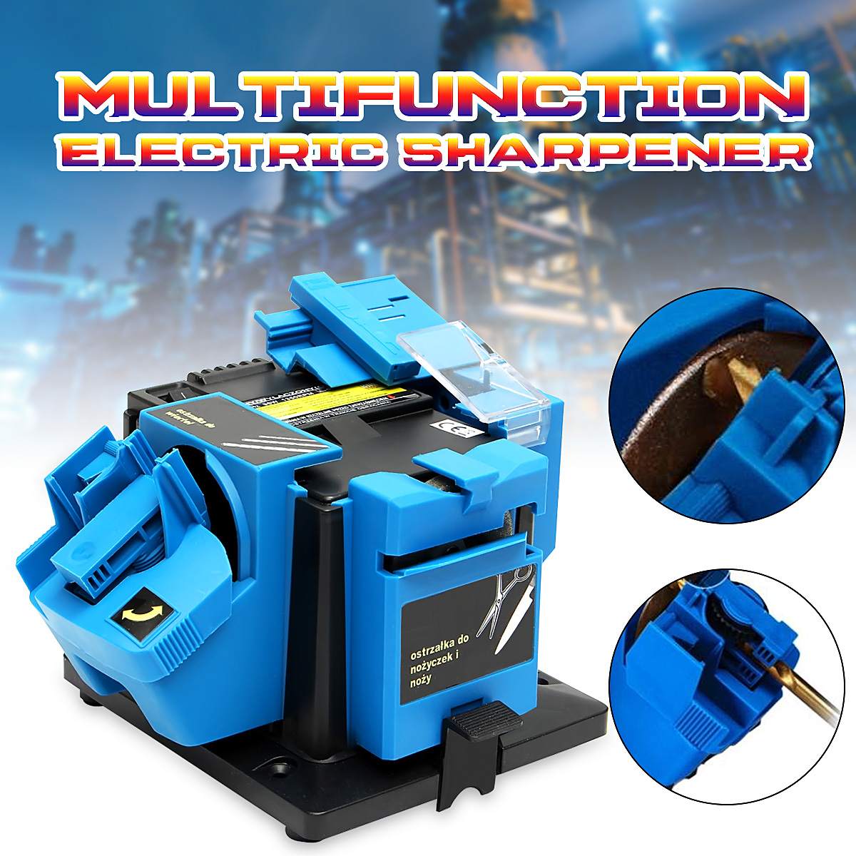 Multifunctionele Elektrische Slijper Boren Slijpen Mes & Scissor Puntenslijper Machine Power Huishouden Slijpen Gereedschap Eu/Us Power