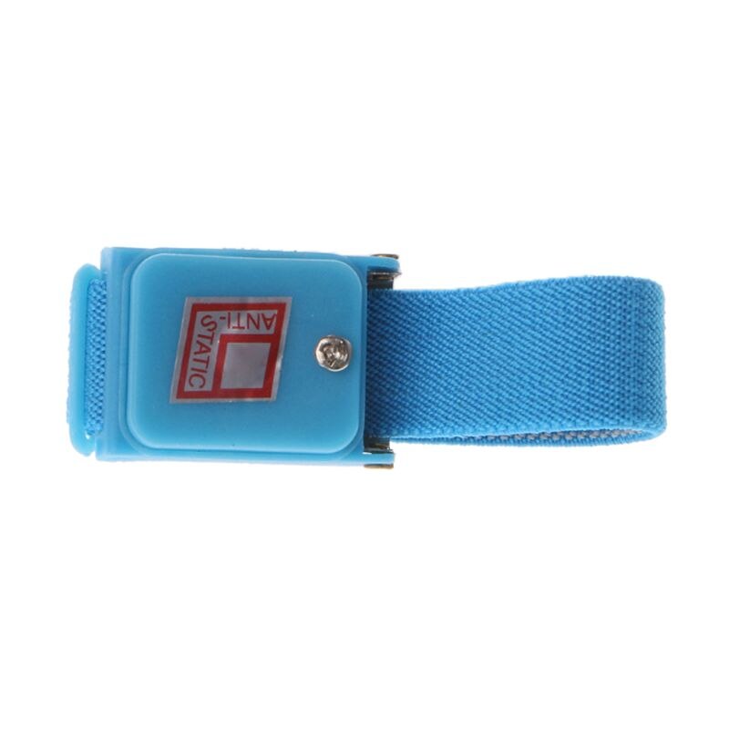 Blauw Anti Statische Polsband Draadloze Armband Draadloze Verstelbare Elektrostatische ESD Ontlading Kabel Polsband