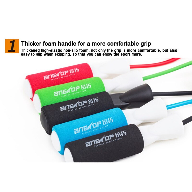 PVC Sleeve Handle Skipping Rope Sports Jump Ropes Sponge