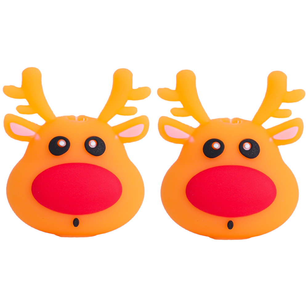 Christmas Cute USB Cable Protector Data Line Cord Protector Protective Case Cable Winder Cover for Apple iPhone Charging Cable: Orange