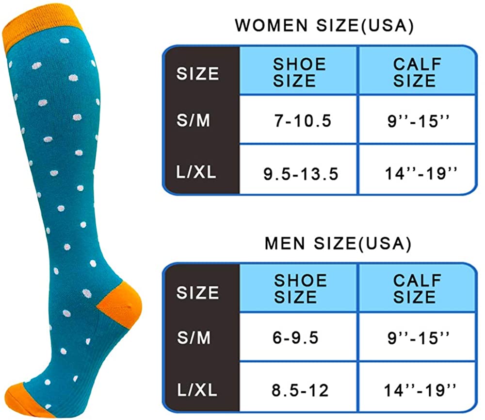 Varicose Vein Leg Relief Pain Knee high compression Socks Pressure Compression Stockings Solid Color Thigh High Compression Sock